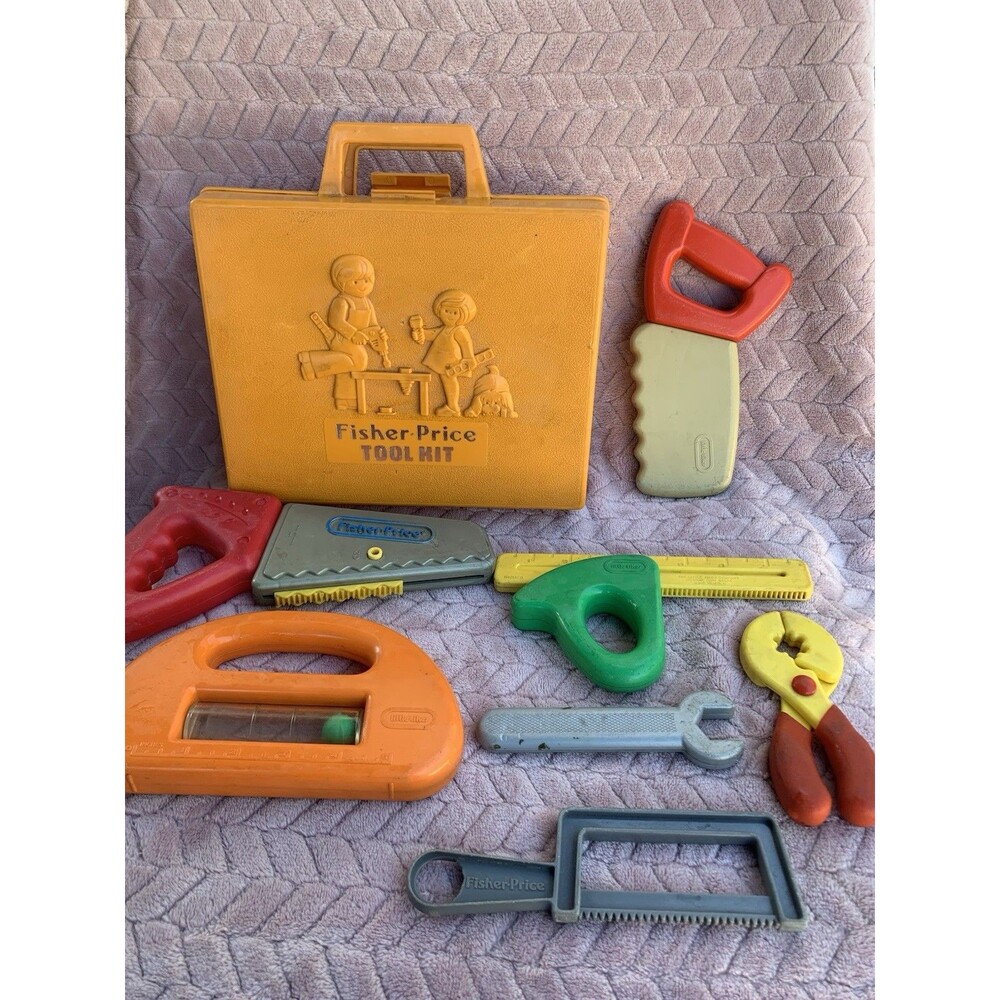 Vintage Little Tikes & Fisher Price Tools & Case